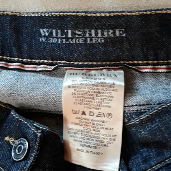 Burberry Blue Denim Wiltshire Flare Jean 30 8 - Picture 4 of 6